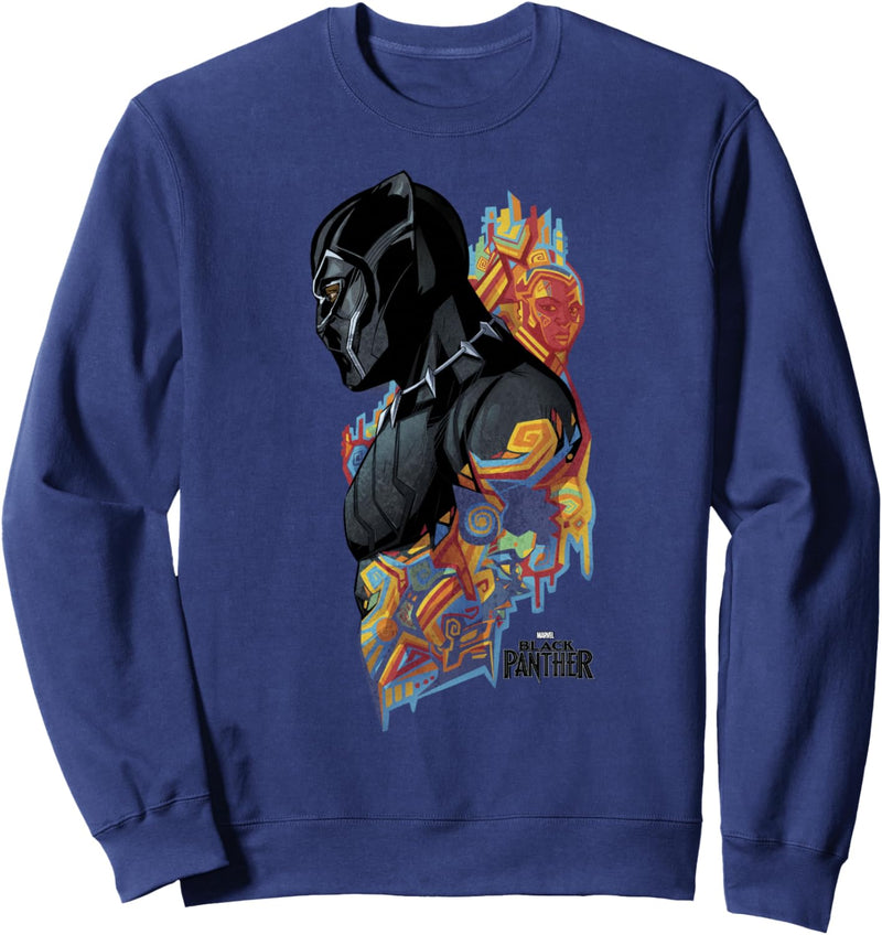 Marvel Black Panther Bright Profile Portrait Sweatshirt