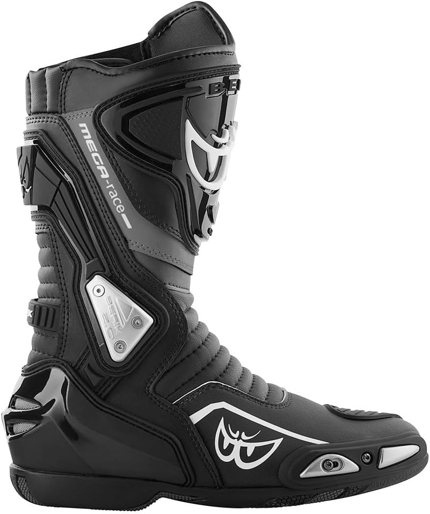 Berik Donington Motorradstiefel, schwarz, 48 Schwarz 48 EU, Schwarz 48 EU