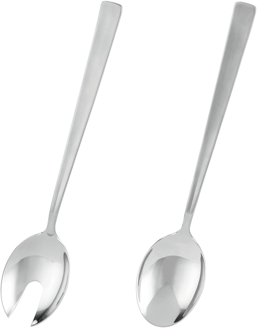 RÖSLE Salatbesteck VS 600, Hochwertige Salatschöpfer aus Edelstahl 18/10 zum Servieren von Salat, Se