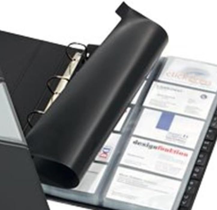 Durable Visitenkartenringbuch Visifix Pro, mit 25 Hüllen für 200 Visitenkarten, anthrazit, 246158 40