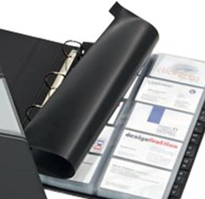 Durable Visitenkartenringbuch Visifix Pro, mit 25 Hüllen für 200 Visitenkarten, anthrazit, 246158 40