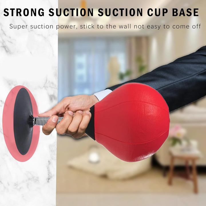 Punchingball, Punchingball Tisch mit Federn, Saugnapf zum Stressabbau für Chef, Kollegen, Freunde, 1