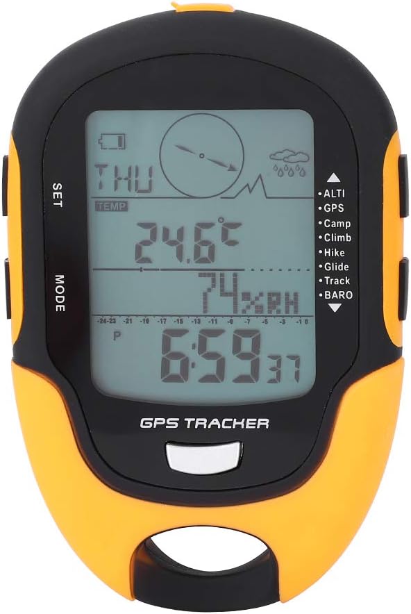 Multifunktions Höhenmesser Kompass, IPX4 wasserdichte USB Wiederaufladbare Digitale GPS Navigationse