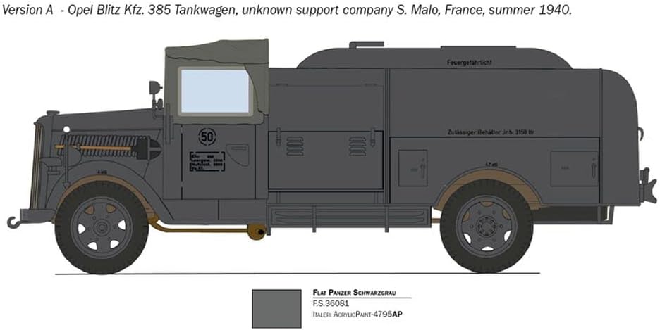 Italeri 2808S 1:48 Sd.Kfz.385 Tankwagen Bat.o.Brit, Modellbau, Bausatz, Standmodellbau, Basteln, Hob