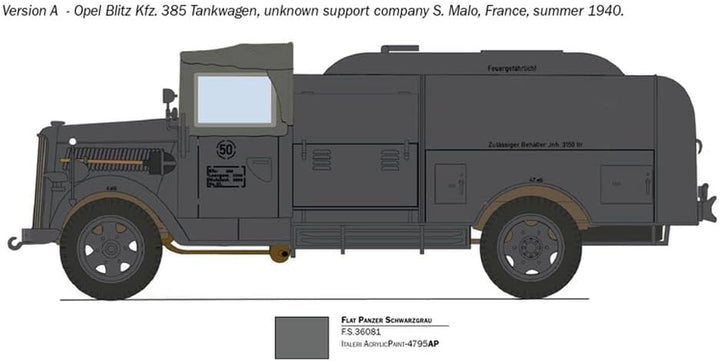 Italeri 2808S 1:48 Sd.Kfz.385 Tankwagen Bat.o.Brit, Modellbau, Bausatz, Standmodellbau, Basteln, Hob