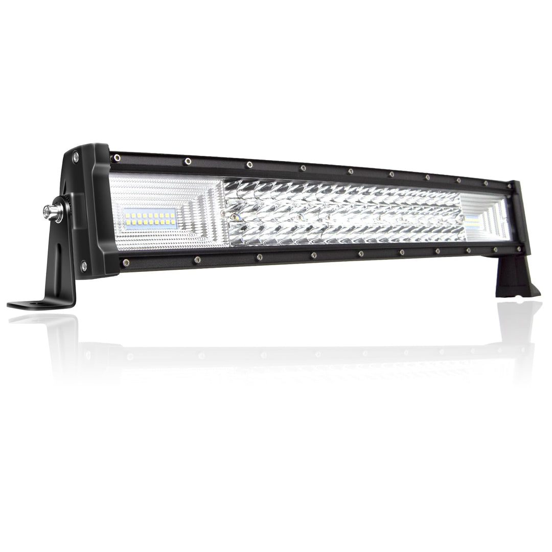 PICAA 3 Rows Gewölbt 22 Zoll LED Lightbar 270W Lichtbalken Arbeitsscheinwerfer Flutlicht Spotlight f