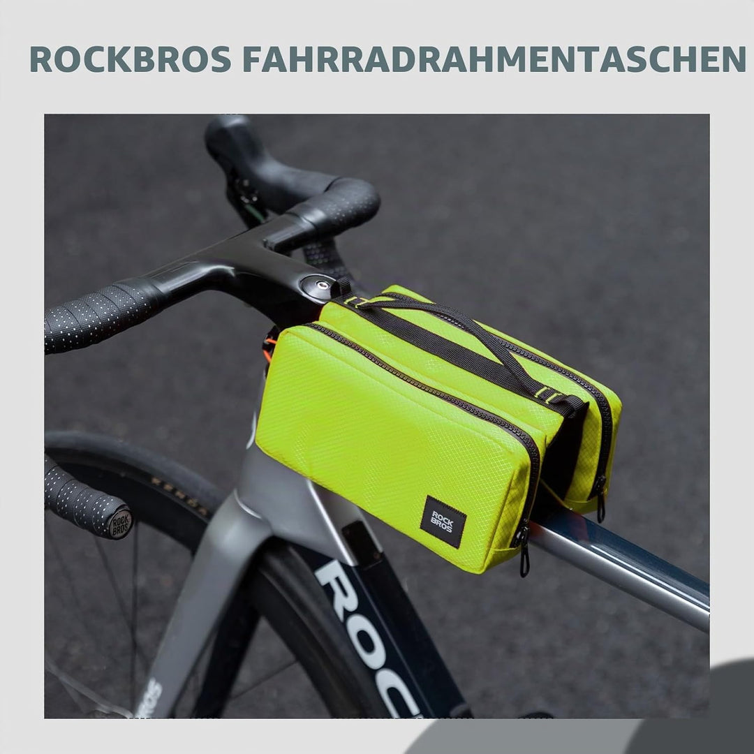 ROCKBROS Fahrrad Rahmentasche Fahrradtasche Rahmen Aufbewahrungstasche mit Schultergurt Fahrrad Ober