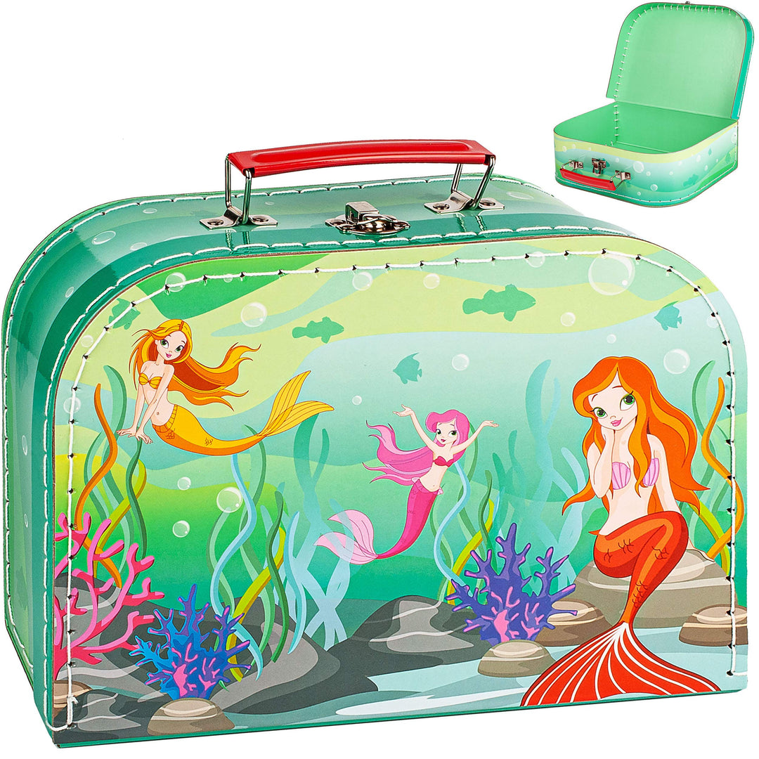 alles-meine.de GmbH Koffer/Kinderkoffer - GROss - Meerjungfrau - Nixe &amp; Fische - 26 cm - ideal für S