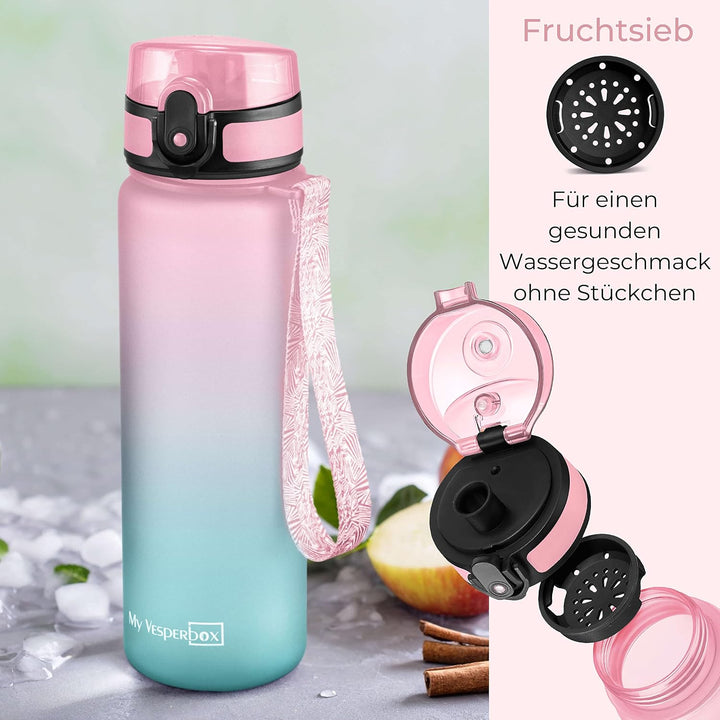 My Vesperbox - Mini Lite Set – Bento Box &amp; Trinkflasche 500ml – Lunchbox mit variablen Fächern – Bro