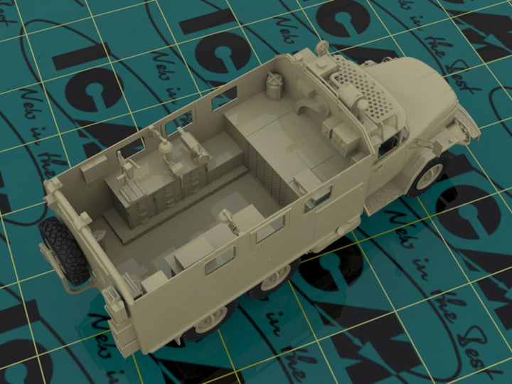ICM 35520 Modellbausatz ZiL-131 MTO-at, Schwarz