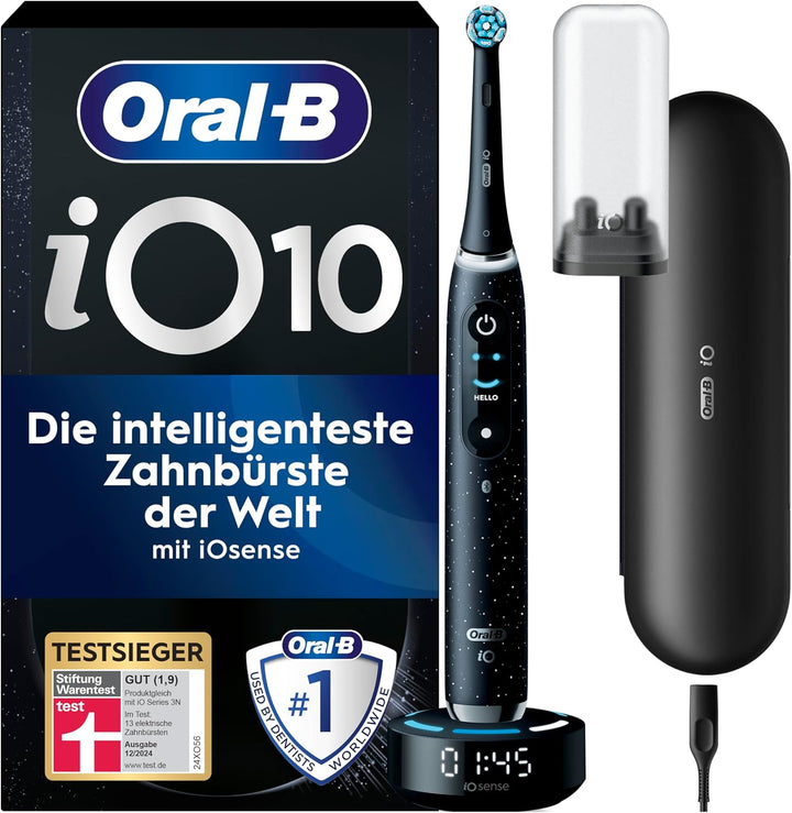 Oral-B iO Series 10 Elektrische Zahnbürste/Electric Toothbrush, 7 Putzmodi für Zahnpflege, iOSense,