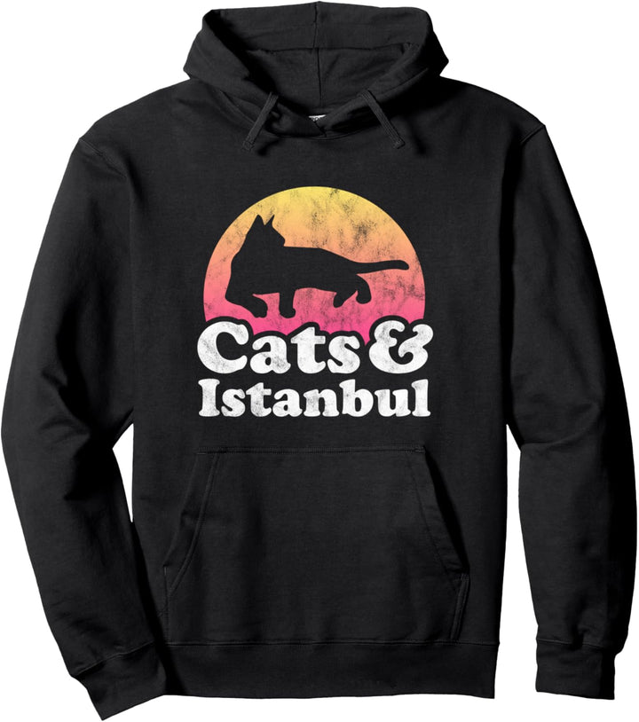 Katzen und Istanbul Türkei Herren oder Damen Katze Pullover Hoodie