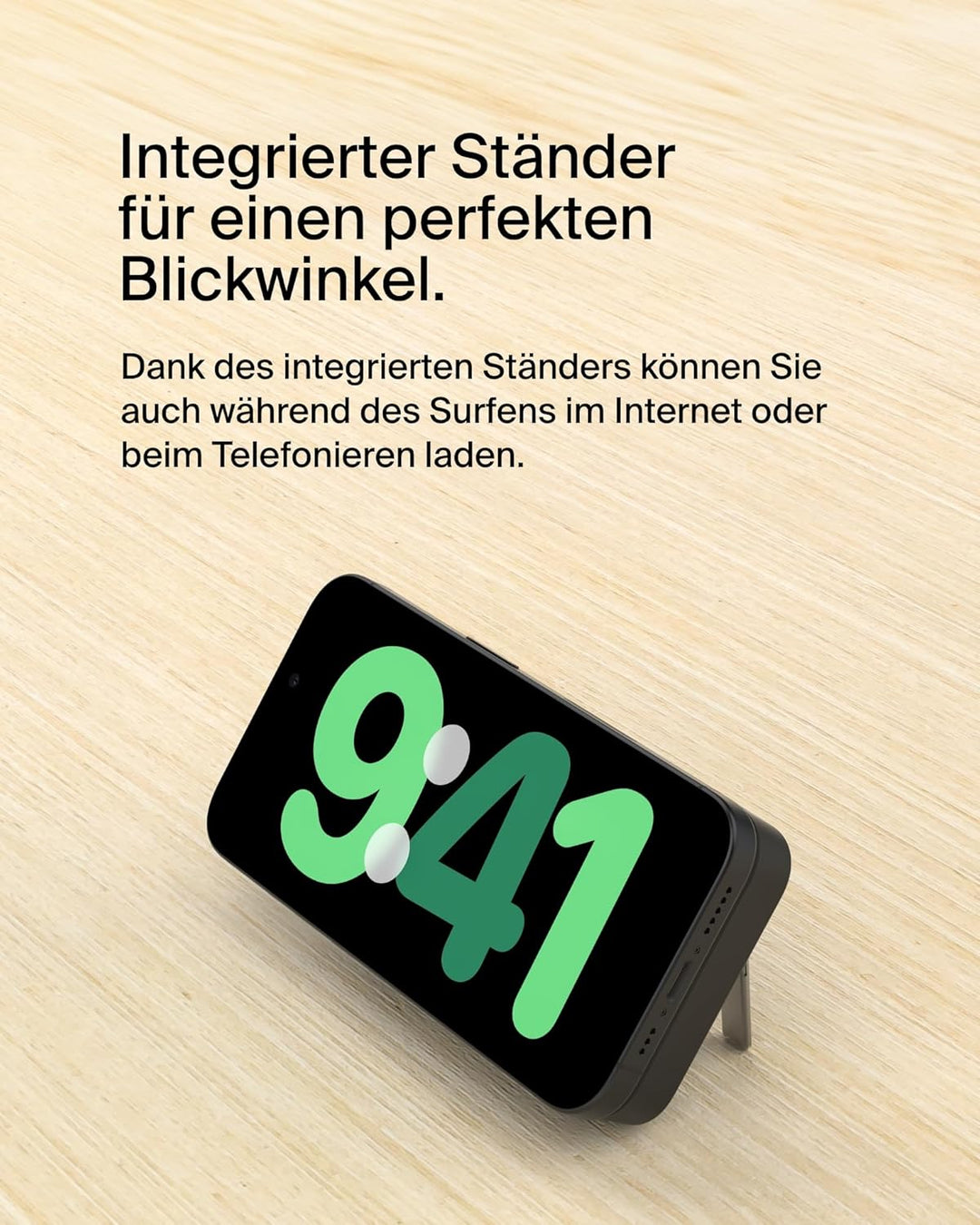 Belkin BoostCharge Pro Kabellose Powerbank 5000mAh mit Qi2, MagSafe-Kompatibles Tragbares Ladegerät