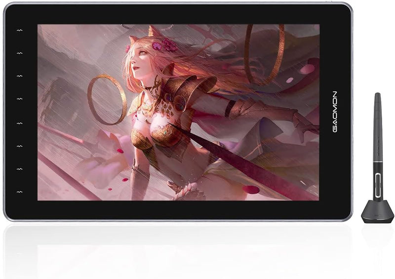 GAOMON PD1610 Grafiktablett mit 2.5K QHD 120% sRGB Full Lamination Screen, 8192 Levels Upgraded Batt