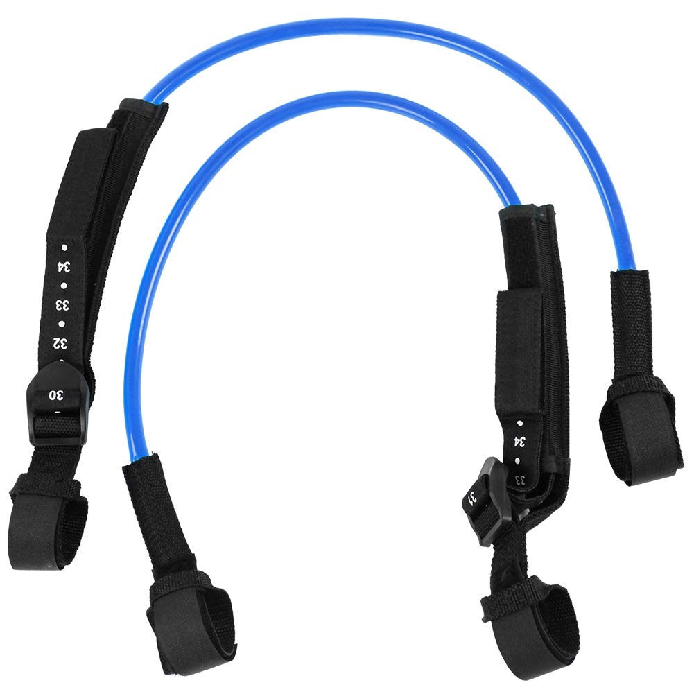 EVTSCAN Surfing Leash String, 2PCS 28-34 Zoll Schwarz Einstellbare Sicherheits-Windsurf-Gurte, Leine