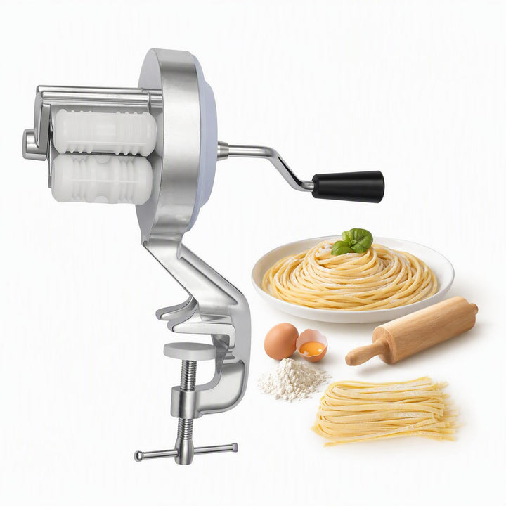 Cavatelli Maker Maschine, Aluminiumlegierung 5CM Tischdicke Manuelle Nudelmaschine Makkaroni Maker T