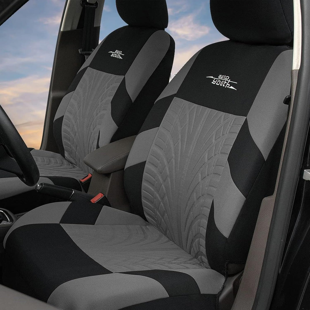 AUTOYOUTH Autositzbezüge Universal Fit Komplettset Autositzschoner Reifenschienen Autositzzubehör, G