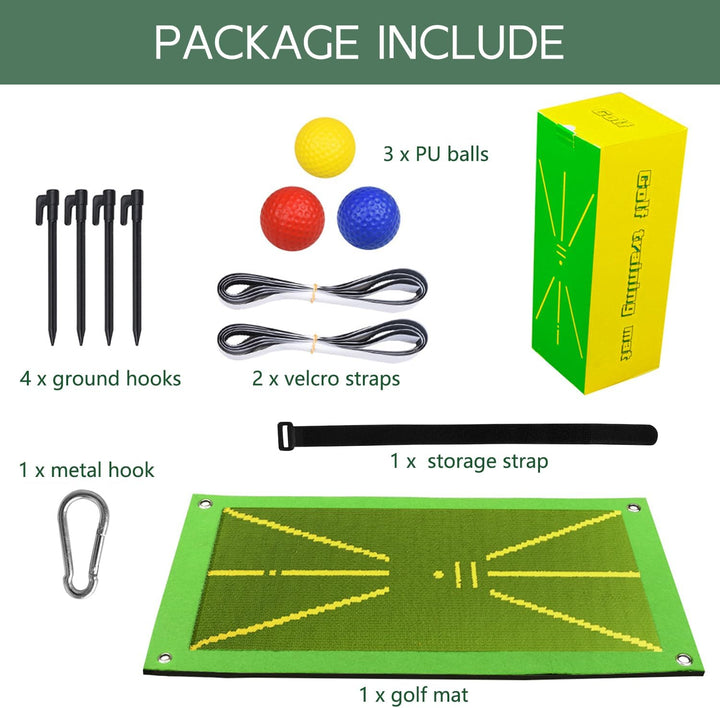 Golfmatte, Golftrainingsmatte mit sofortigem Feedback, tragbare Schwungtrainingshilfe, Golf-Schlagma