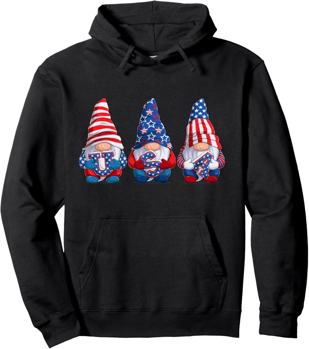 Zwerge USA Souvenir Flagge Damen, Herren, Jungen, Mädchen Pullover Hoodie