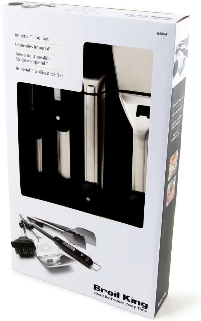 Broil King Grillbesteck, L: 48cm. Grill-/Grillzubehör, Edelstahl, 5 x 5 x 5 cm Imperial, Imperial