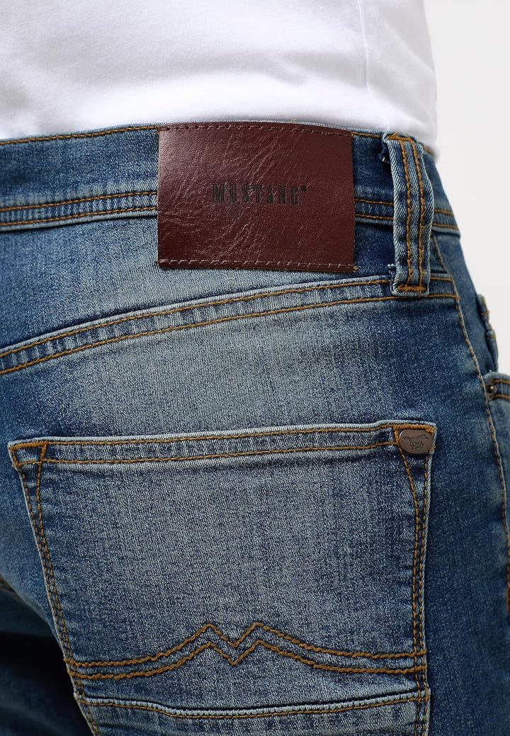 MUSTANG Herren Slim Fit Style Vegas 28W / 32L Blau, 28W / 32L Blau