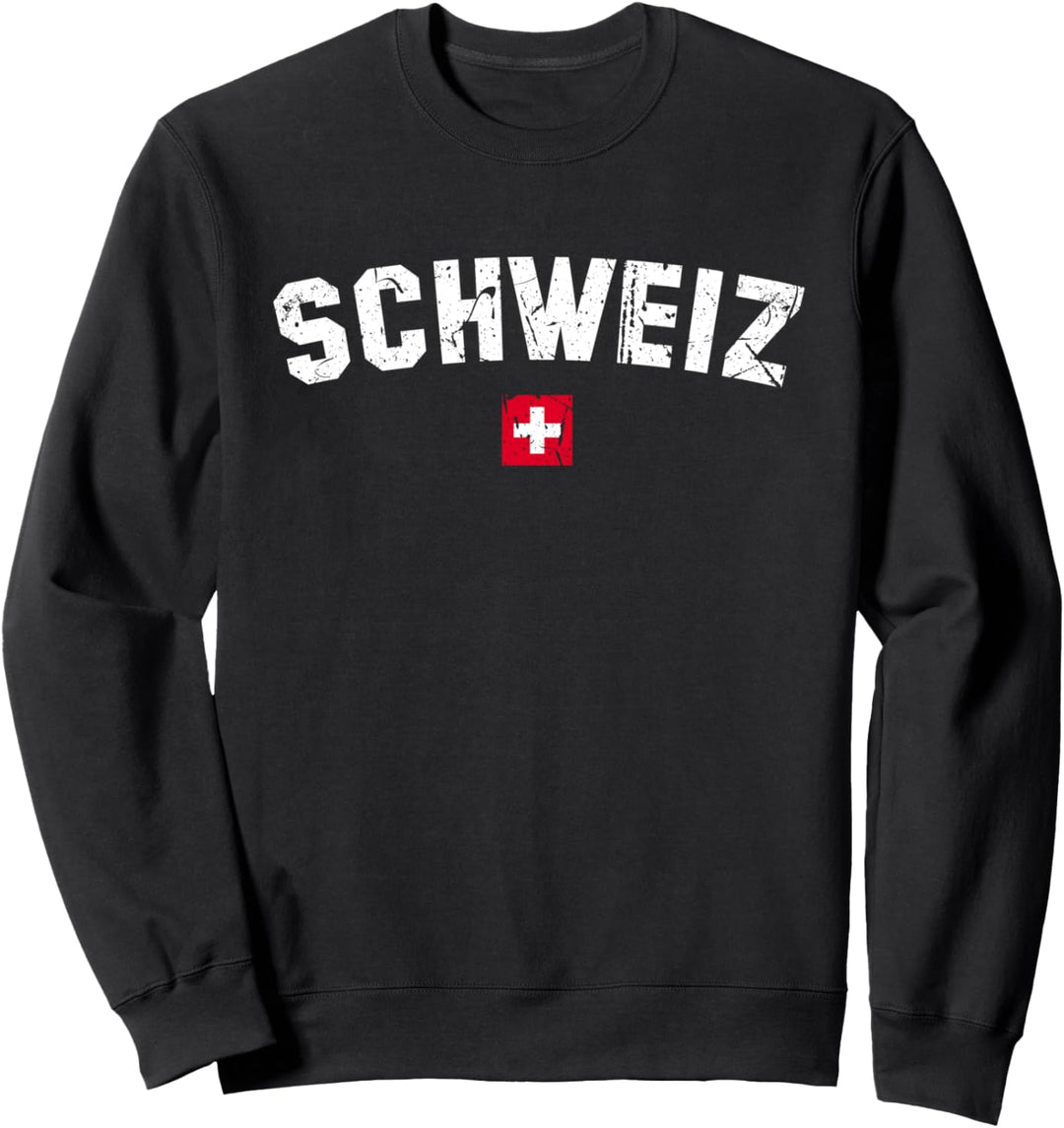 SCHWEIZ Flagge Damen Herren Kinder College SCHWEIZ Sweatshirt