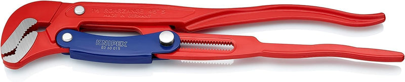 KNIPEX Rohrzange S-Maul mit Schnelleinstellung, Chrom-Vanadium, rot pulverbeschichtet, 420 mm, 83 60