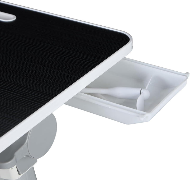 Klappbarer Schossschreibtisch Laptop-Ständer für Bett, faltbarer Laptop-Betttisch mit Tablet-Slot, h
