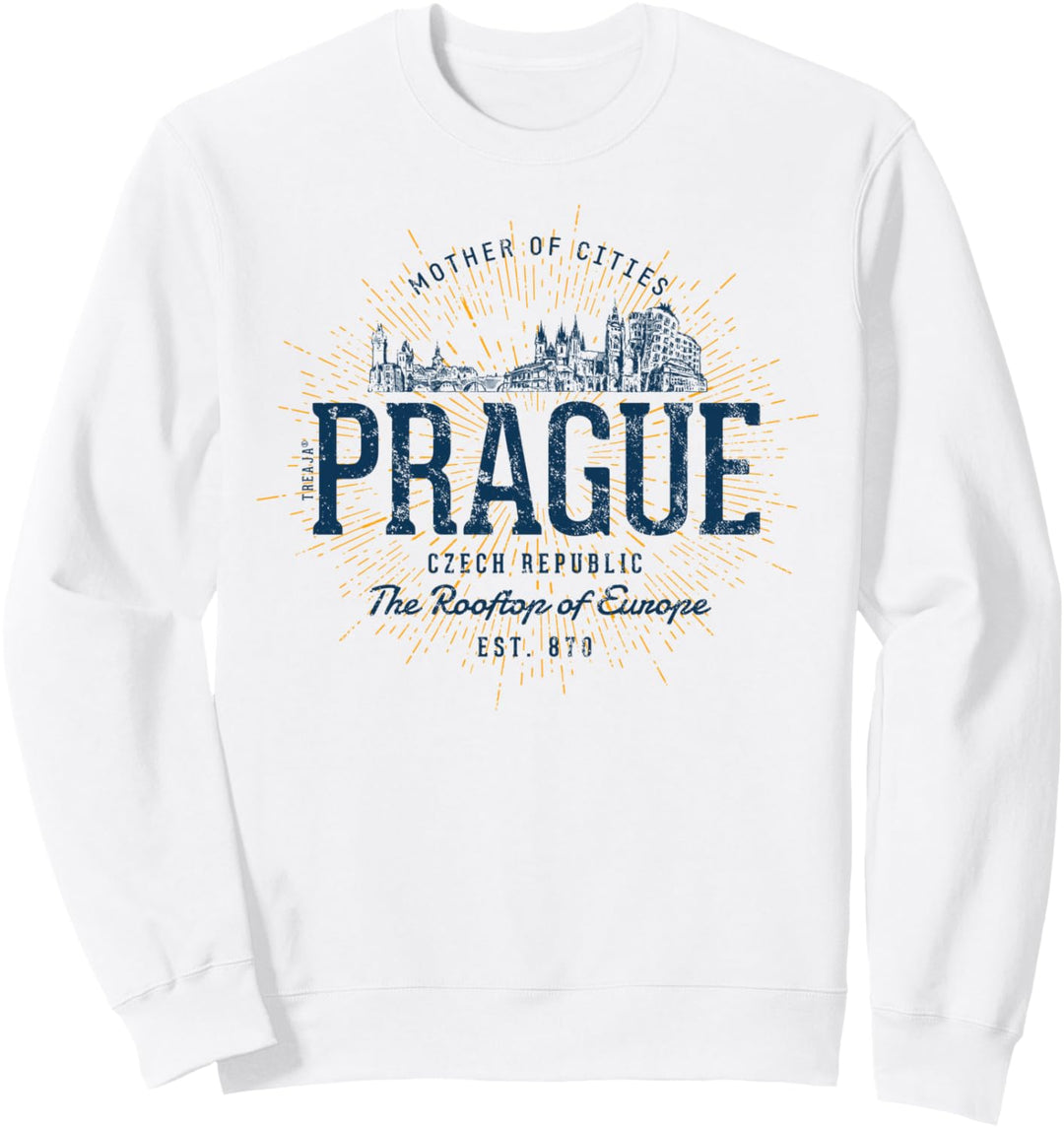 Tschechische Republik Retro Stil Vintage Prag Sweatshirt