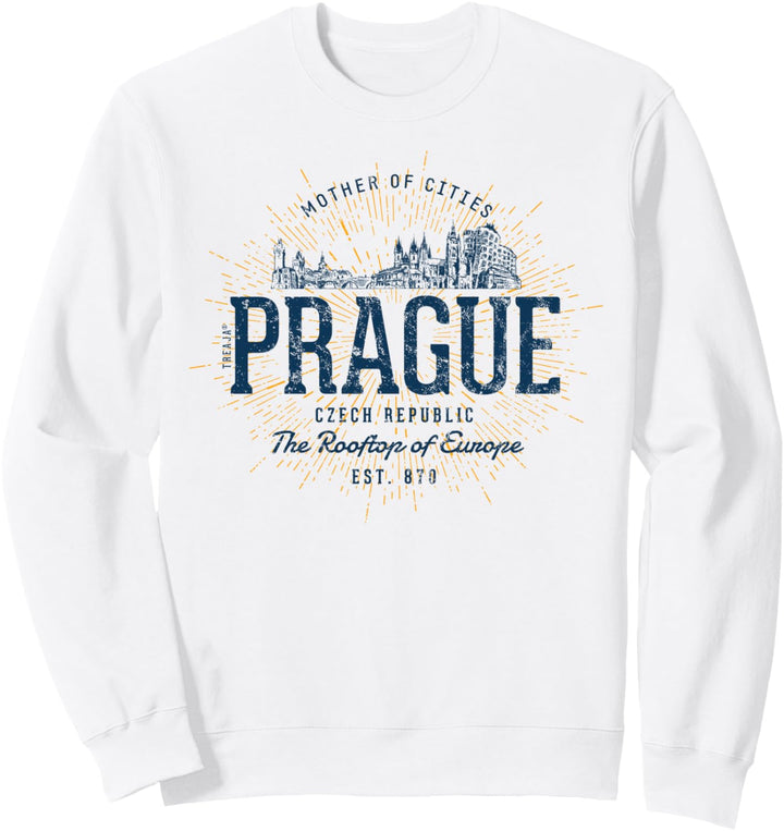 Tschechische Republik Retro Stil Vintage Prag Sweatshirt