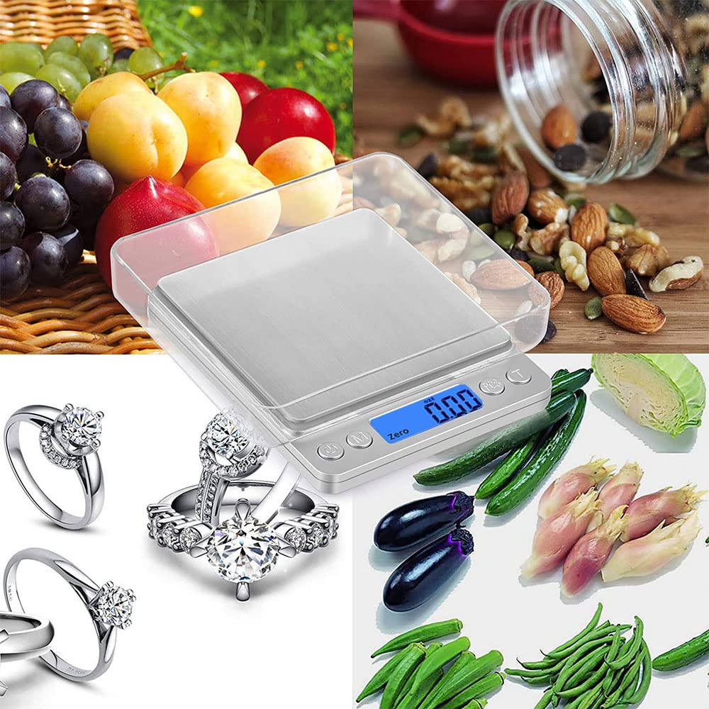 Edelstahl Waage Küche, Mini Digitale Taschenwaage, Edelstahl Cuisine Waage, Elektronische Edelstahl