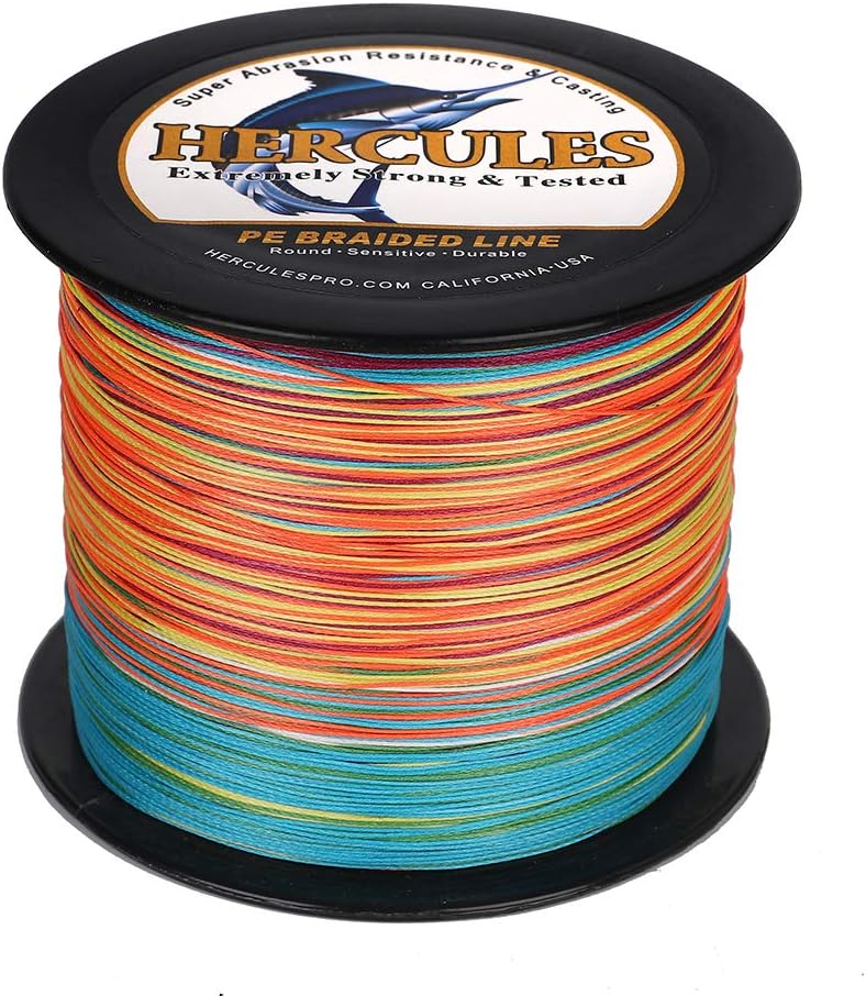 HERCULES Super Cast 100m - 2000m 109-2196 Yards Geflochtene Angelschnur 6lb - 100lb Test für Salzwas