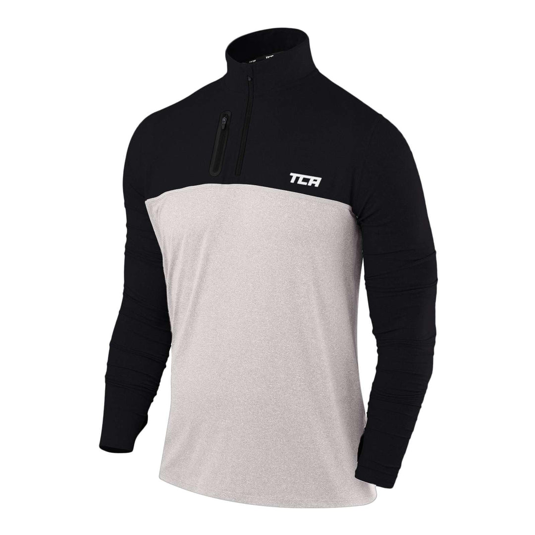 TCA Funktionsshirt Herren Langarm - Fusion Pro Quickdry Langarmshirt atmungsaktiv - Wandershirt Lauf