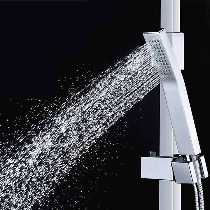 Drenky Duschkopf Eckig Handbrause Wassersparend, Wassersparender Duschkopf 1 Strahlart Körper Aus Re