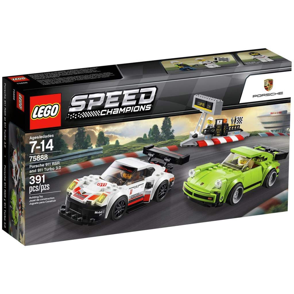 LEGO 75888 Speed Champions Porsche 911 RSR und 911 Turbo 3.0 Single, Single