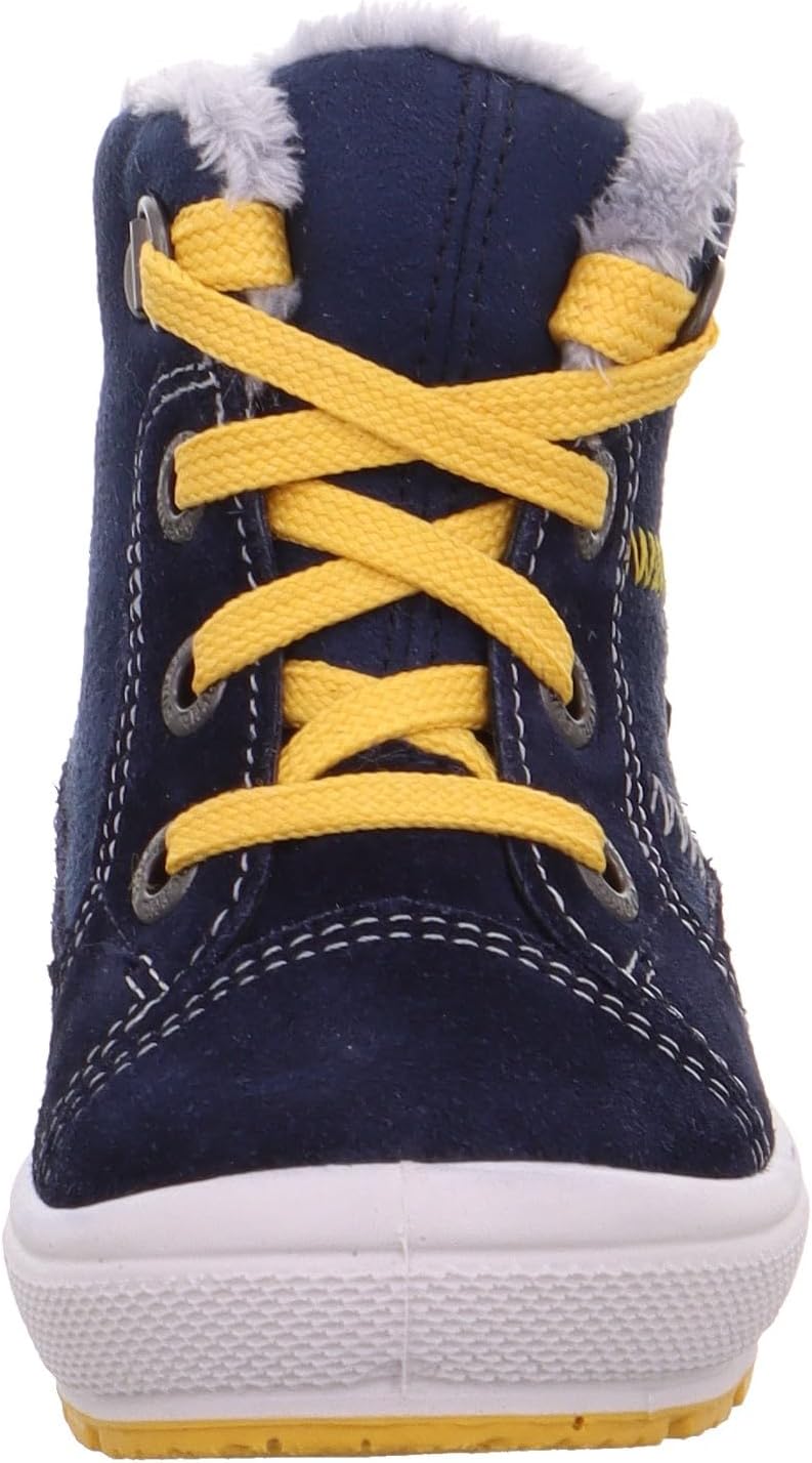 Superfit Baby-Jungen Groovy Warm Gefütterte Gore-tex Schneestiefel 19 EU Blau Gelb 8000, 19 EU Blau