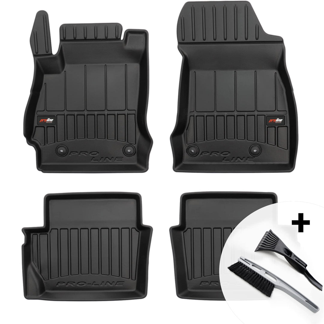 moto-MOLTICO 3D Gummimatten Auto Fussmatten Gummi Automatten 4-teilig Set - passend für Mazda 2 II 2