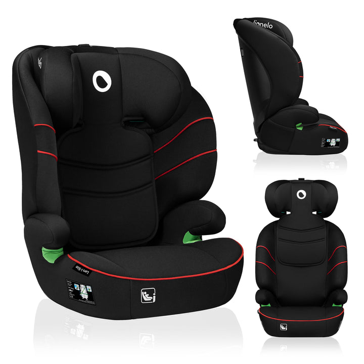 LIONELO LARS i-Size Kinderautositz 100–150 cm, Gruppe 2 3, Seitenschutz 10 Grad, Kopfstützenverstell