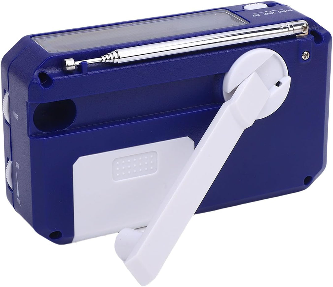 Emergency Radio Handkurbel, Solarantrieb AM FM -Radio mit LED Taschenlampe Notfallalarm für Home Cam