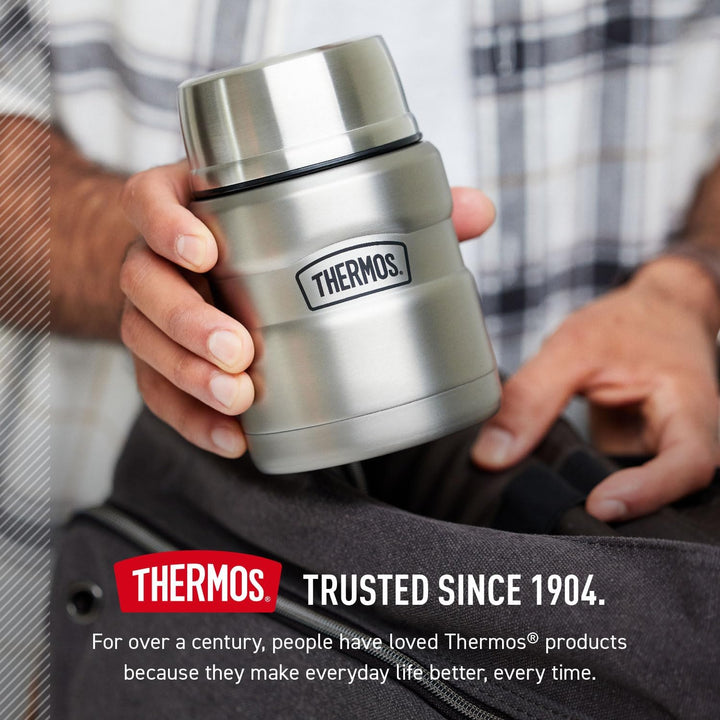 Thermos SK3000MDB4 Stainless King Food Jar, 16 Ounce, Matte Blue Blau, Blau