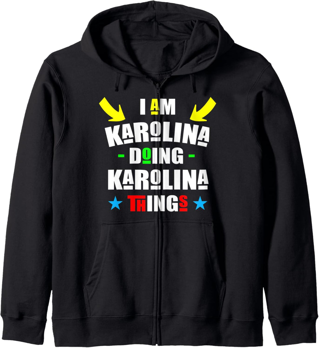 Ich mache Karolina Karolina Dinge Coole Lustige Weihnachten Kapuzenjacke