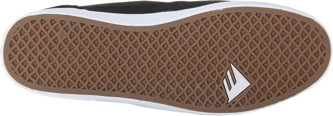 Emerica Herren The Troubadour Low Skateboardschuhe 45.5 EU Black White, 45.5 EU Black White