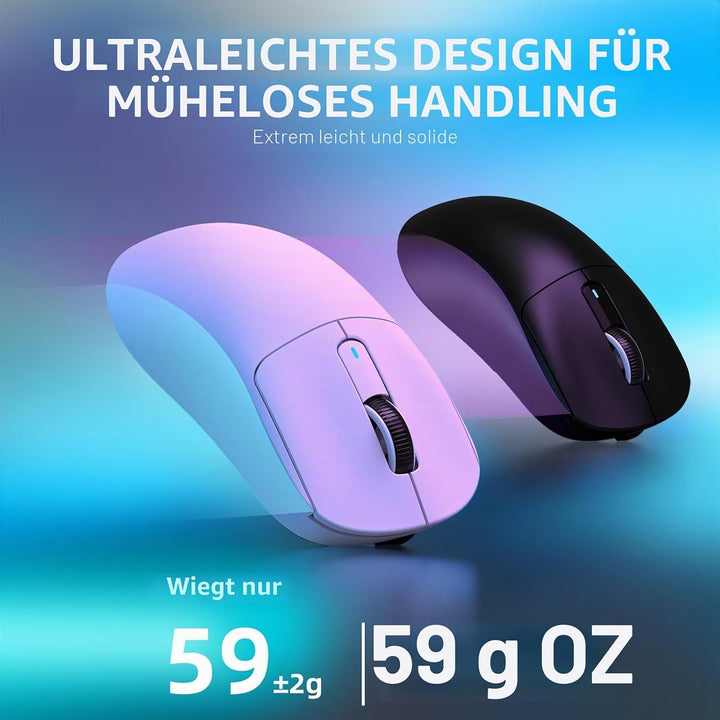 VGN Game Power Attack Shark X3PRO 59g Superlight Kabellose Gaming-Maus Esports, 4K/8KHz Abfragerate,