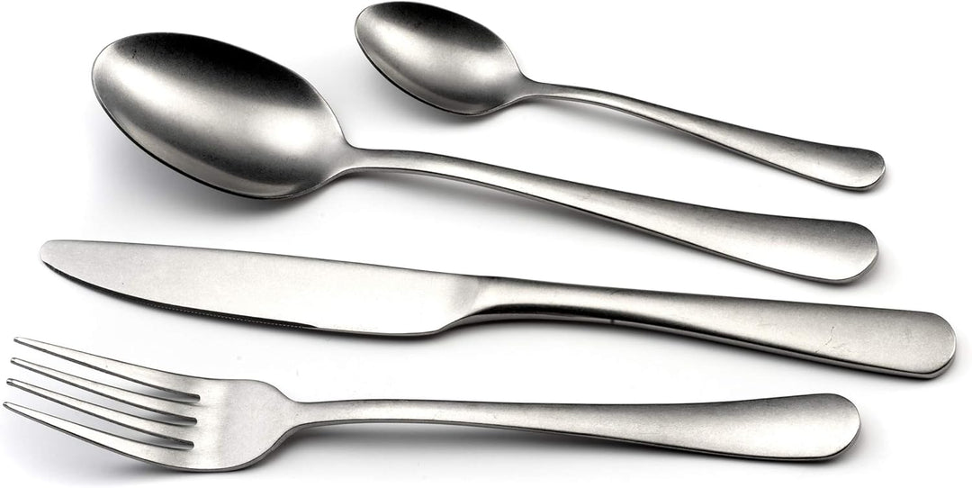 Amefa AUSTIN VINTAGE Besteck Set, Besteck für 6 Personen, 24-teilig, 18/10 Edelstahl, 13/0 Klingenst