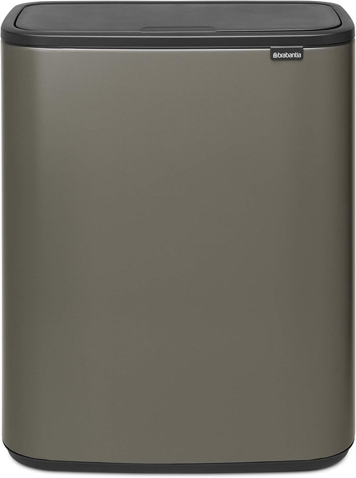 Brabantia Bo Touch Bin, 2 x 30L 2 Inneneimer (2 x 30L) Platinum, 2 Inneneimer (2 x 30L) Platinum