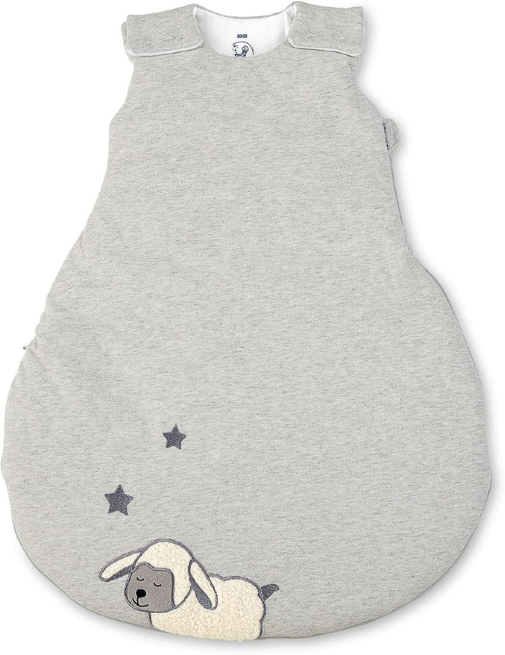Sterntaler Baby-Schlafsack, Esel Emmi, Reissverschluss und Knöpfe, Grösse: 50/56, Hellblau & Schlafs