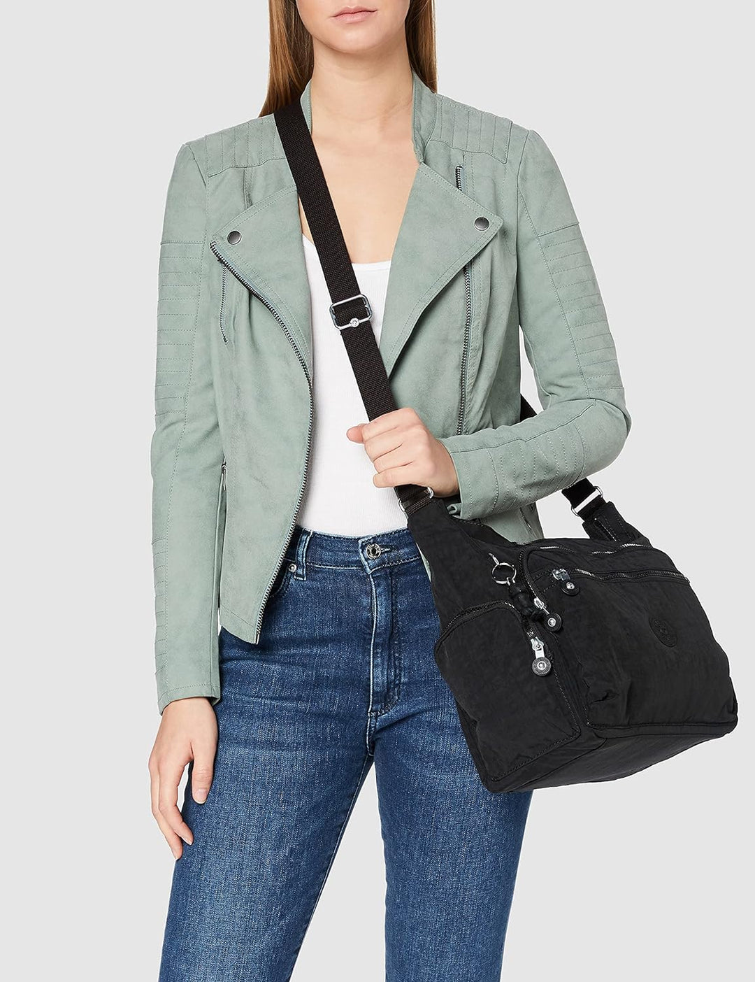 Kipling Damen Gabbie Crossbody, Schwarz, 18.5x35.5x30 cm EU Einheitsgrösse Black Noir, Einheitsgröss