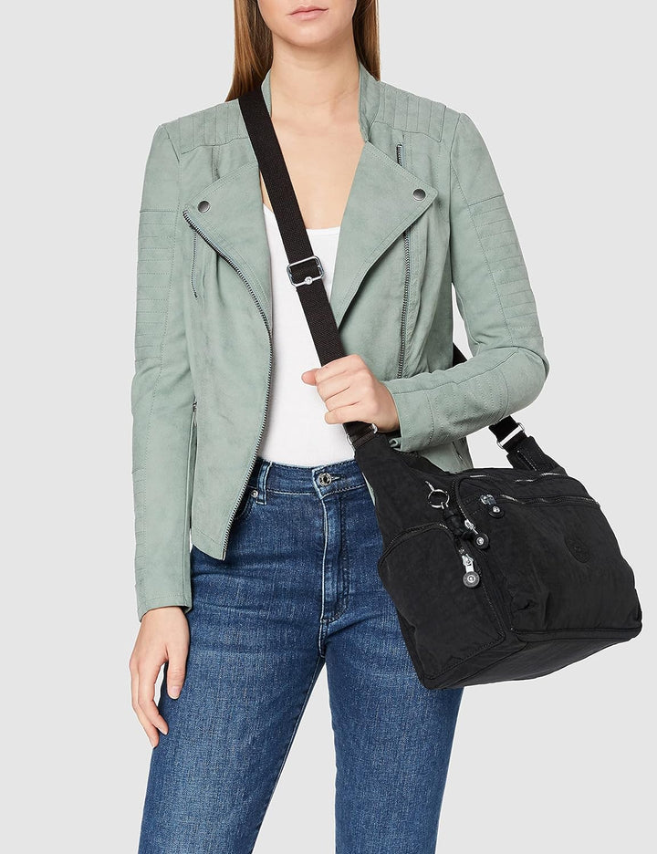 Kipling Damen Gabbie Crossbody, Schwarz, 18.5x35.5x30 cm EU Einheitsgrösse Black Noir, Einheitsgröss