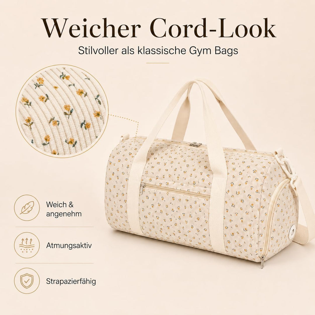 LOIDOU Sporttasche Reisetasche Damen Fitnesstasche mit grossem Schuhfach Nassfach Sport Travel Bag T