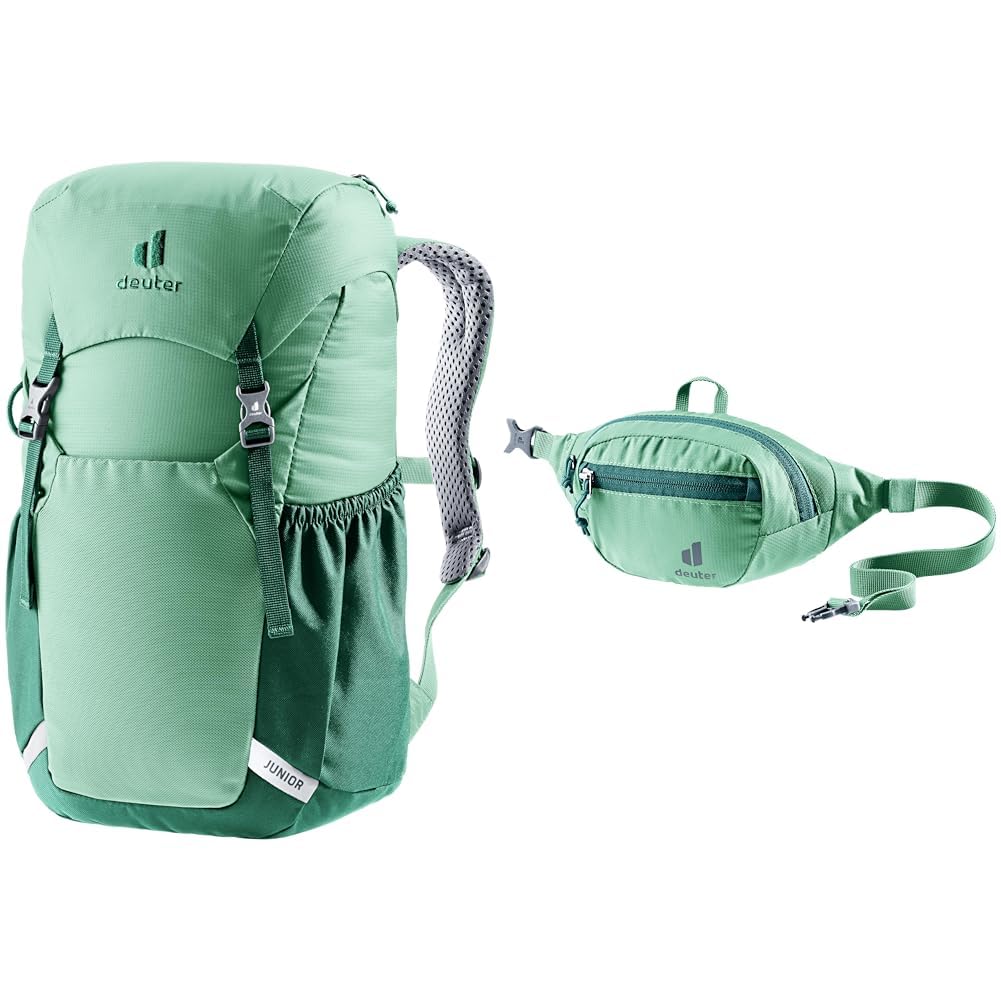 deuter Junior Kinderrucksack (18 L) Spearmint-seagreen 18 L Bundle mit Hüfttasche, Spearmint-seagree